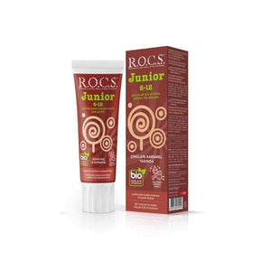 ROCS Ağız Bakım & Diş Sağlığı Ürünleri ROCS Junior 6-12 Yaş Çikolata- Karamel Diş Macunu 60 ml
